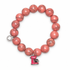 Coral Pink Howlite with Pink Enamel Mixer — Oriana LaMarca