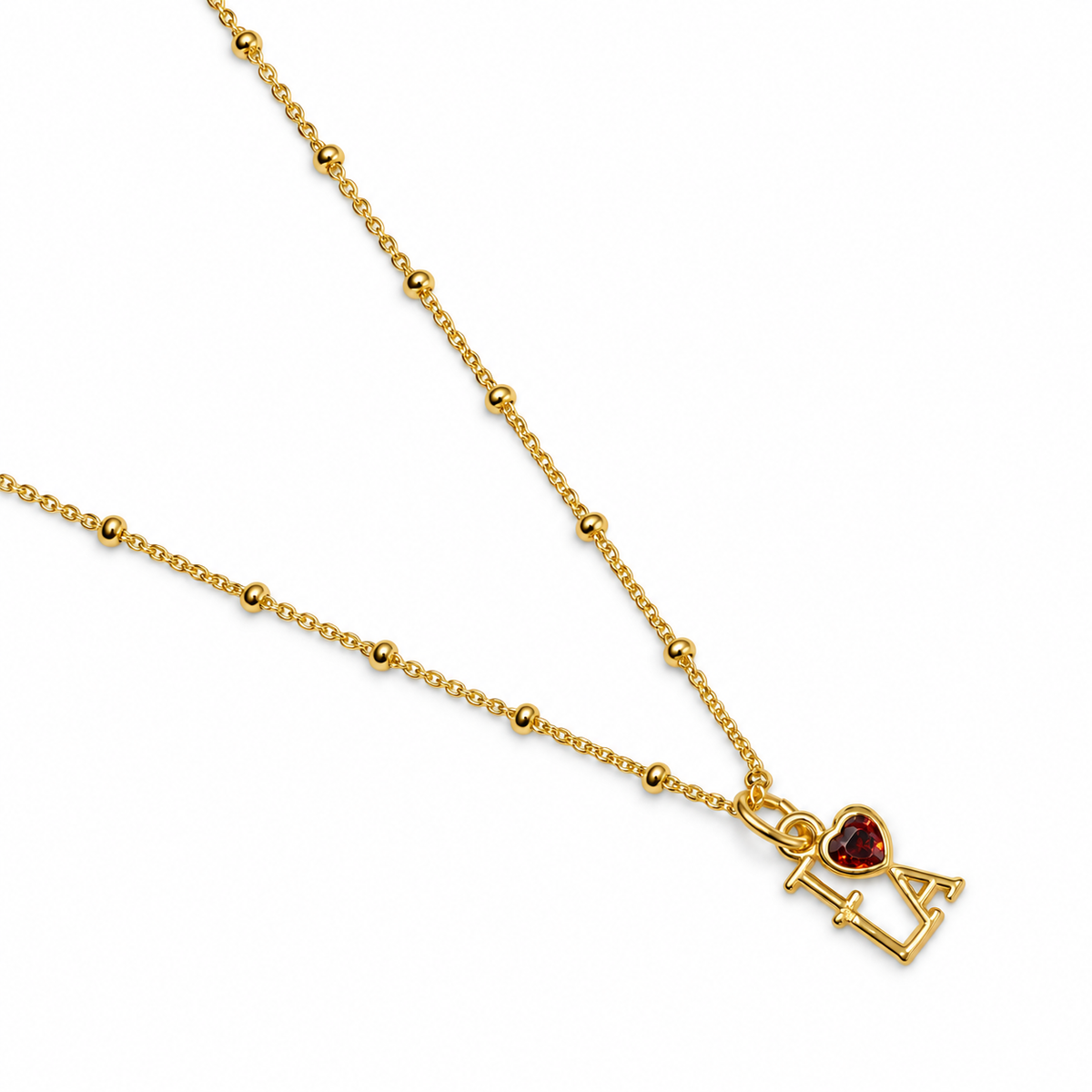 I Love LA Necklace studio photo