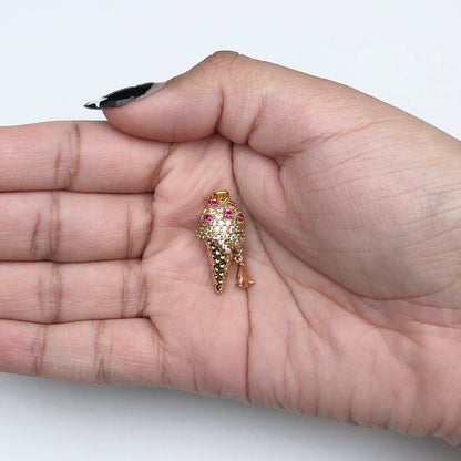 Pavé Ice Cream Pendant