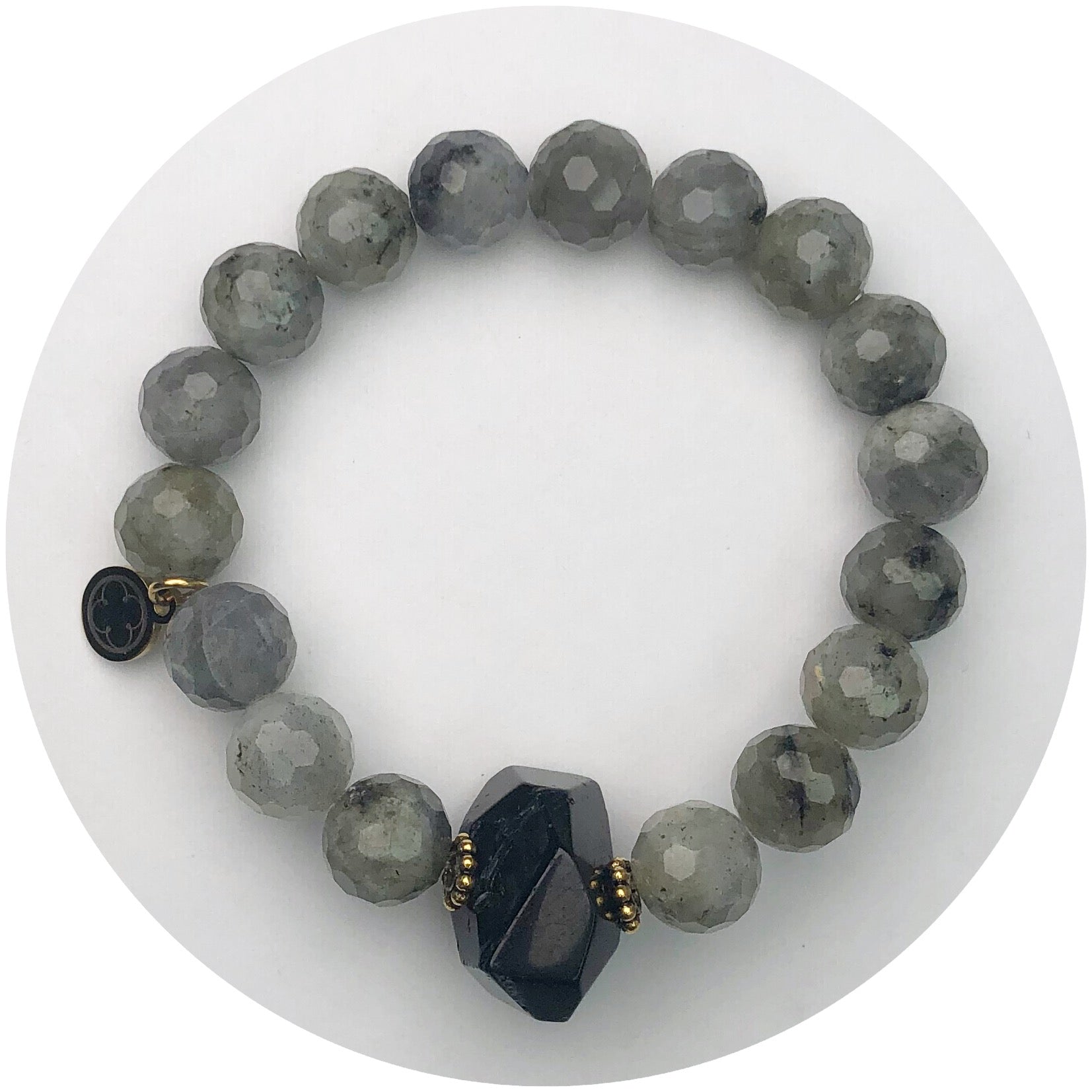 Paloma Pewter with Black Onyx Nugget Rock Candy