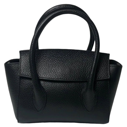 Martina Black Leather Handbag