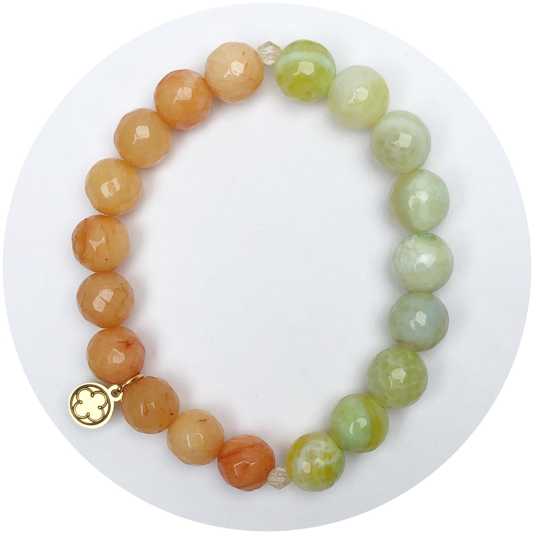 Golden Marigold Jade and Tangerine Jade