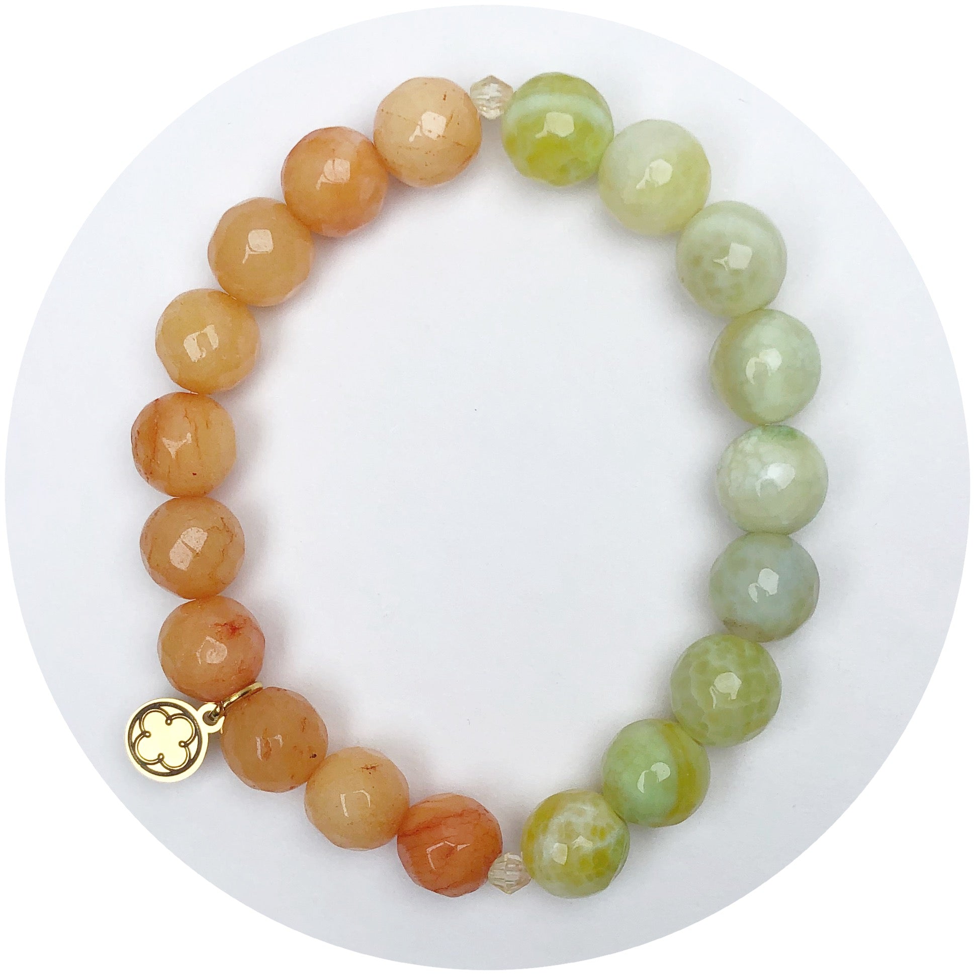 Golden Marigold Jade and Tangerine Jade