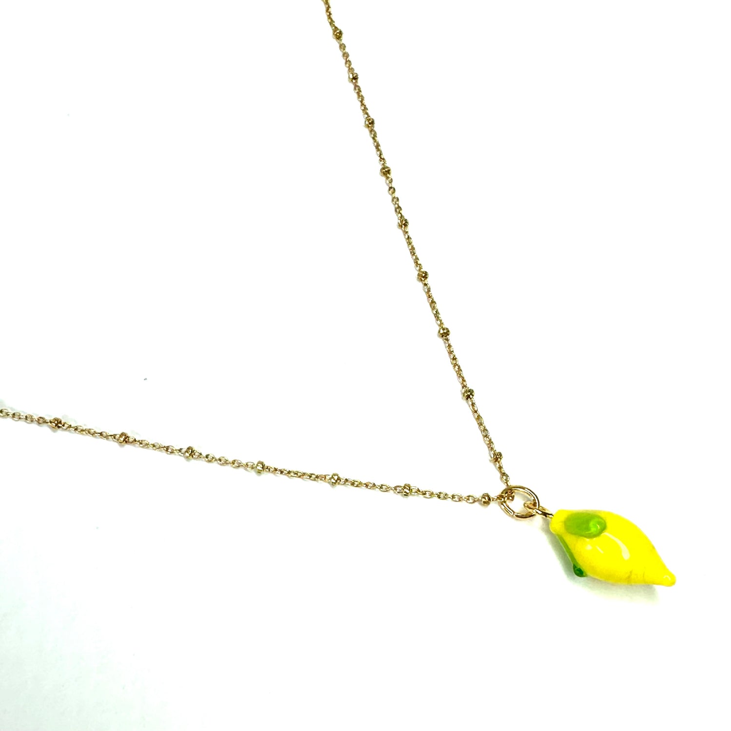 Lemon Murano Glass Necklace