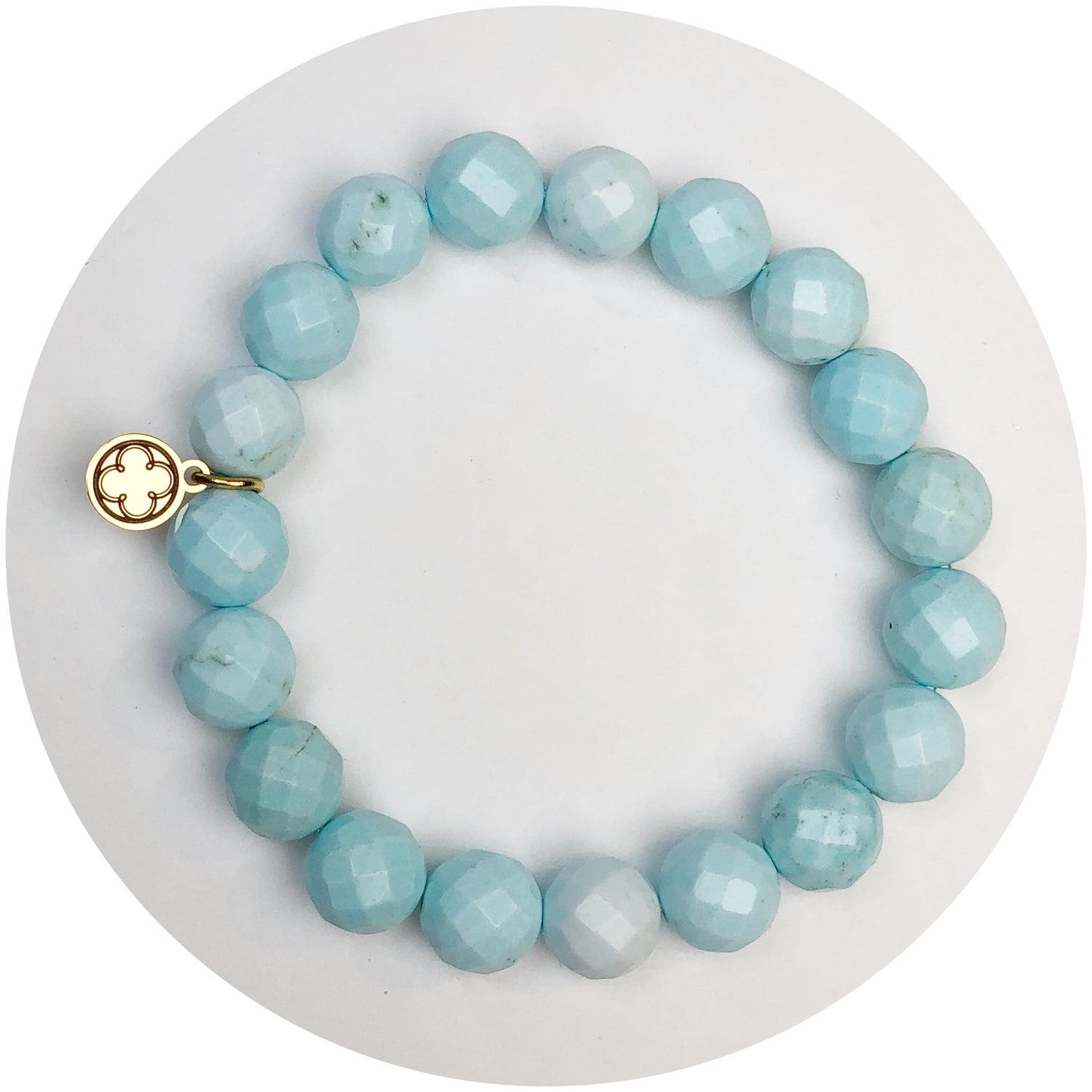 Light Turquoise Magnesite Beaded Bracelet