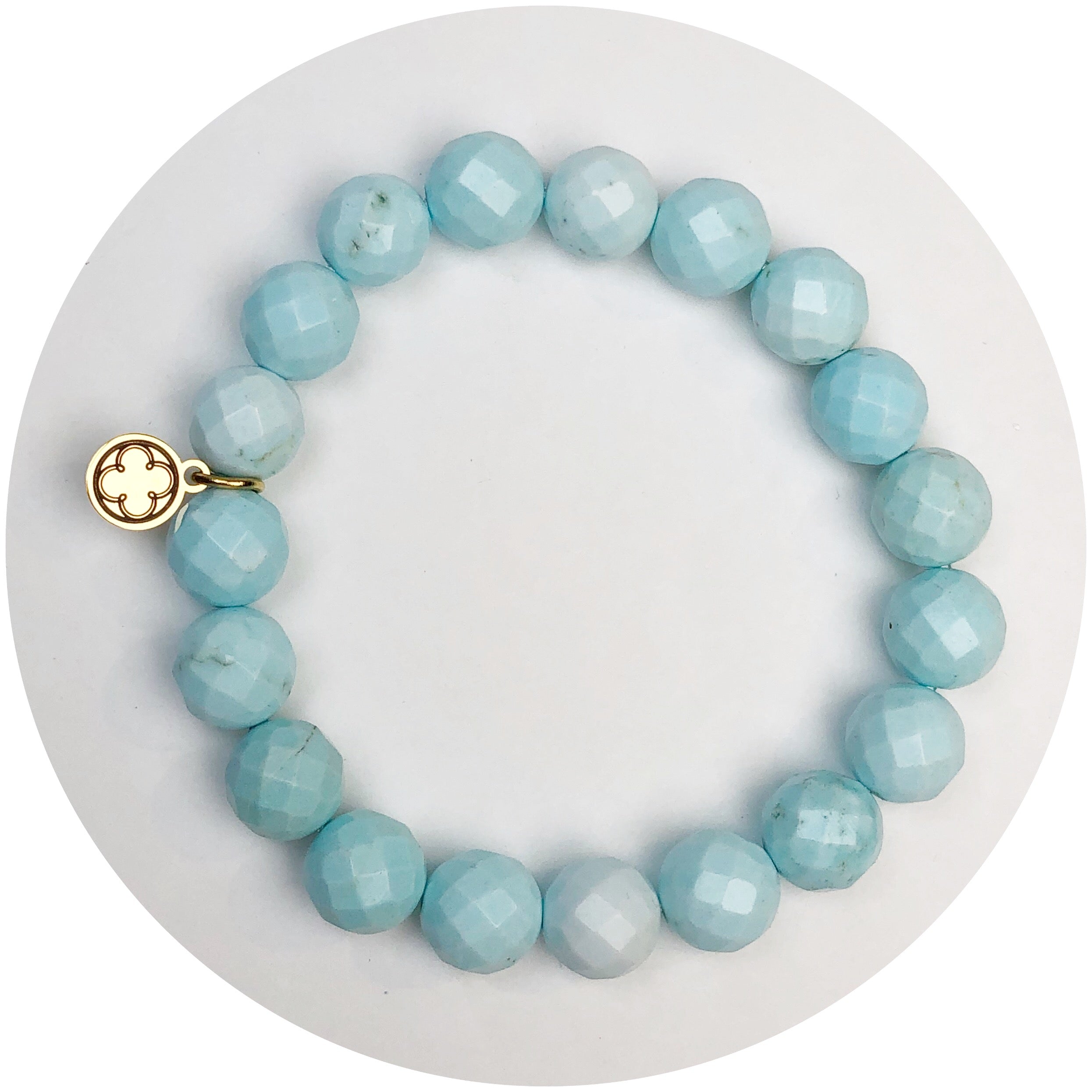 Light Turquoise Magnesite Beaded Bracelet