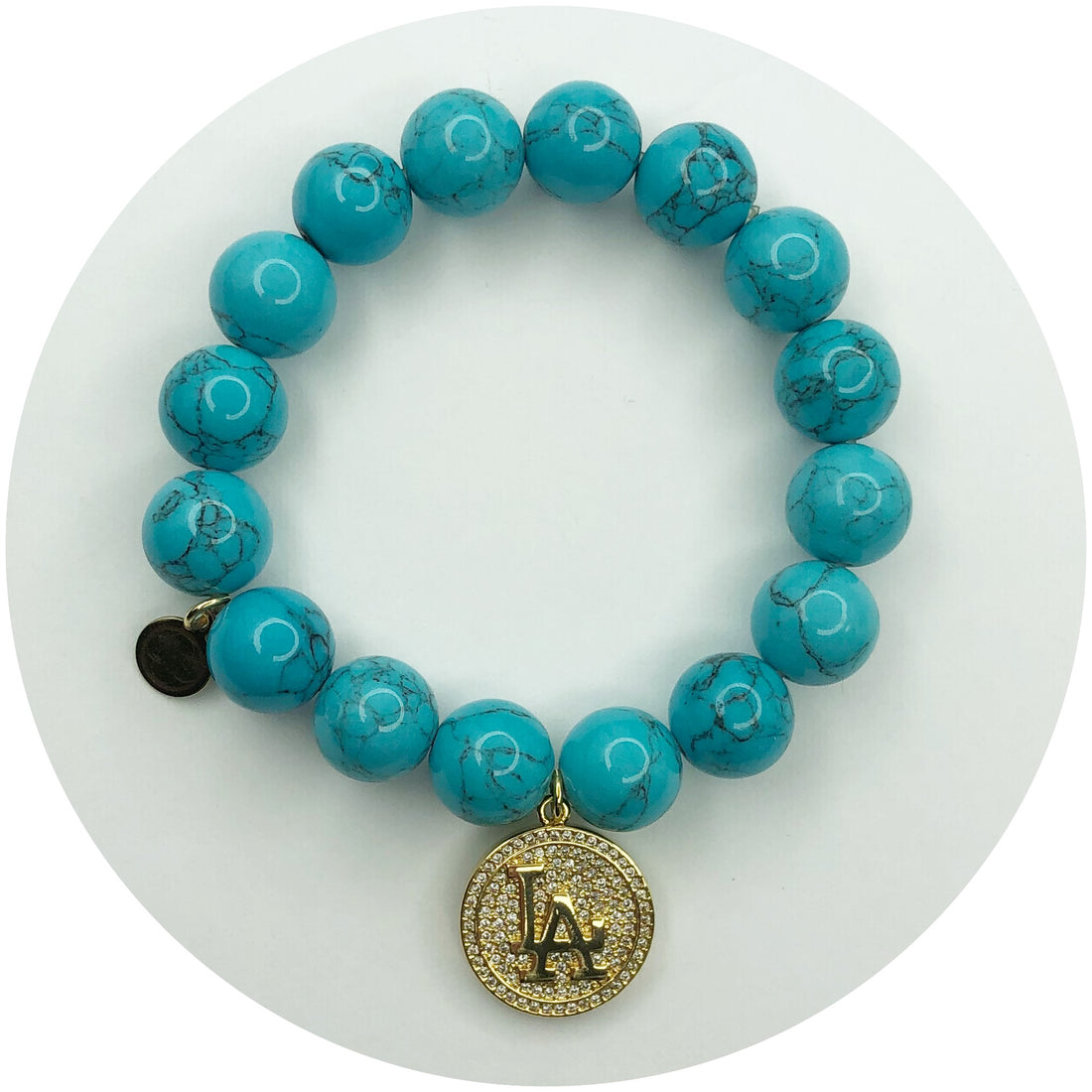 Blue Howlite with Los Angeles Pendant
