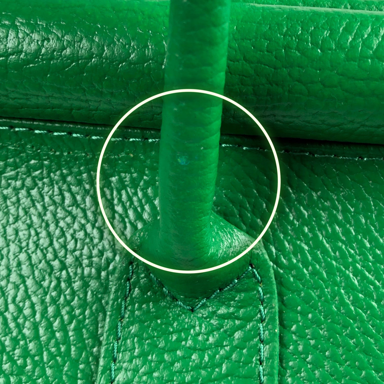 CATERINA GREEN LEATHER BAG