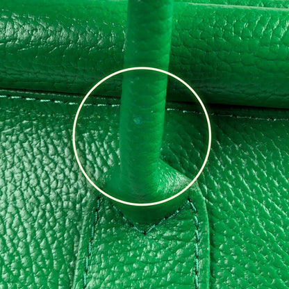 CATERINA GREEN LEATHER BAG