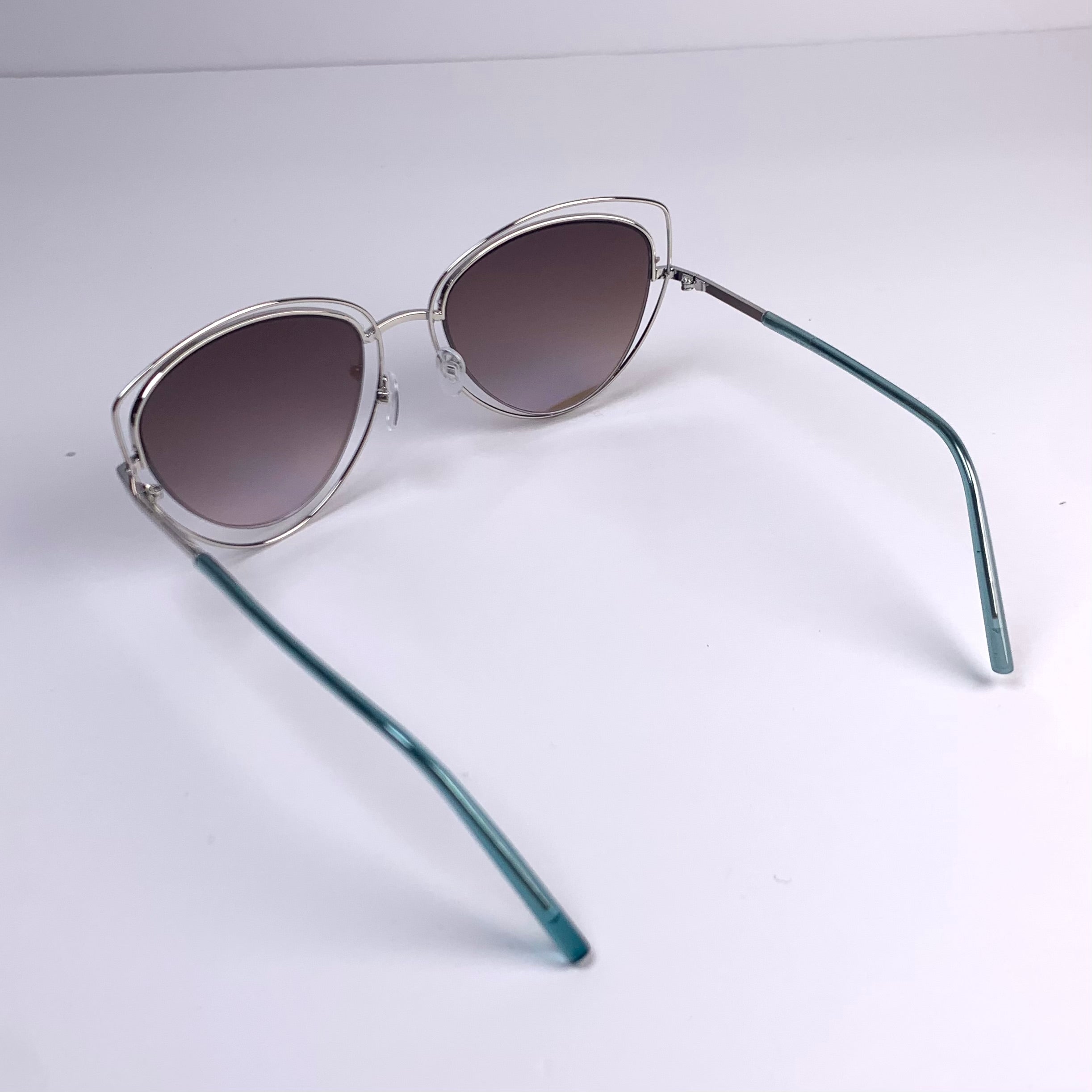 Blue Cateye Silhouette Sunglasses
