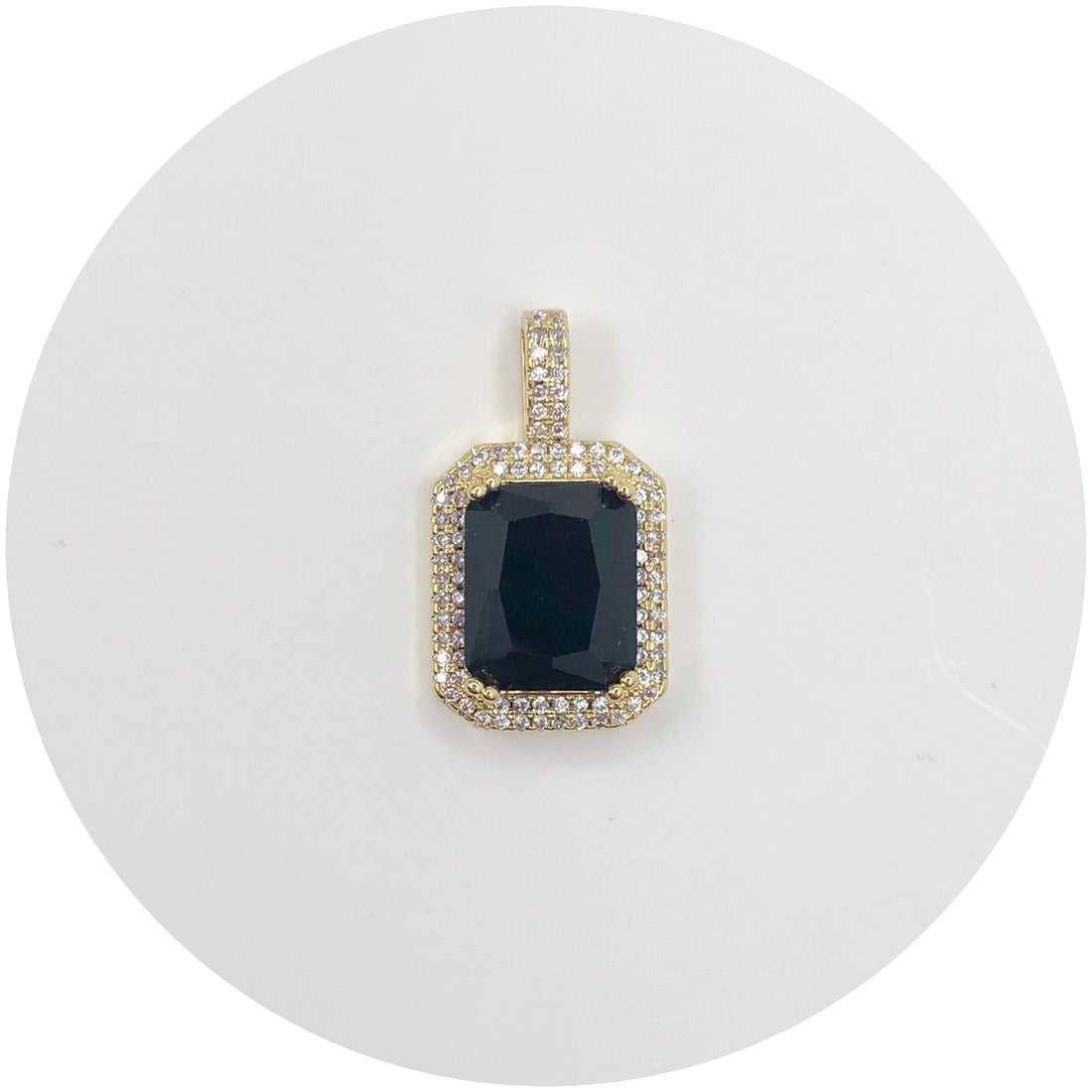 Pavé Black Hidden Gem Pendant
