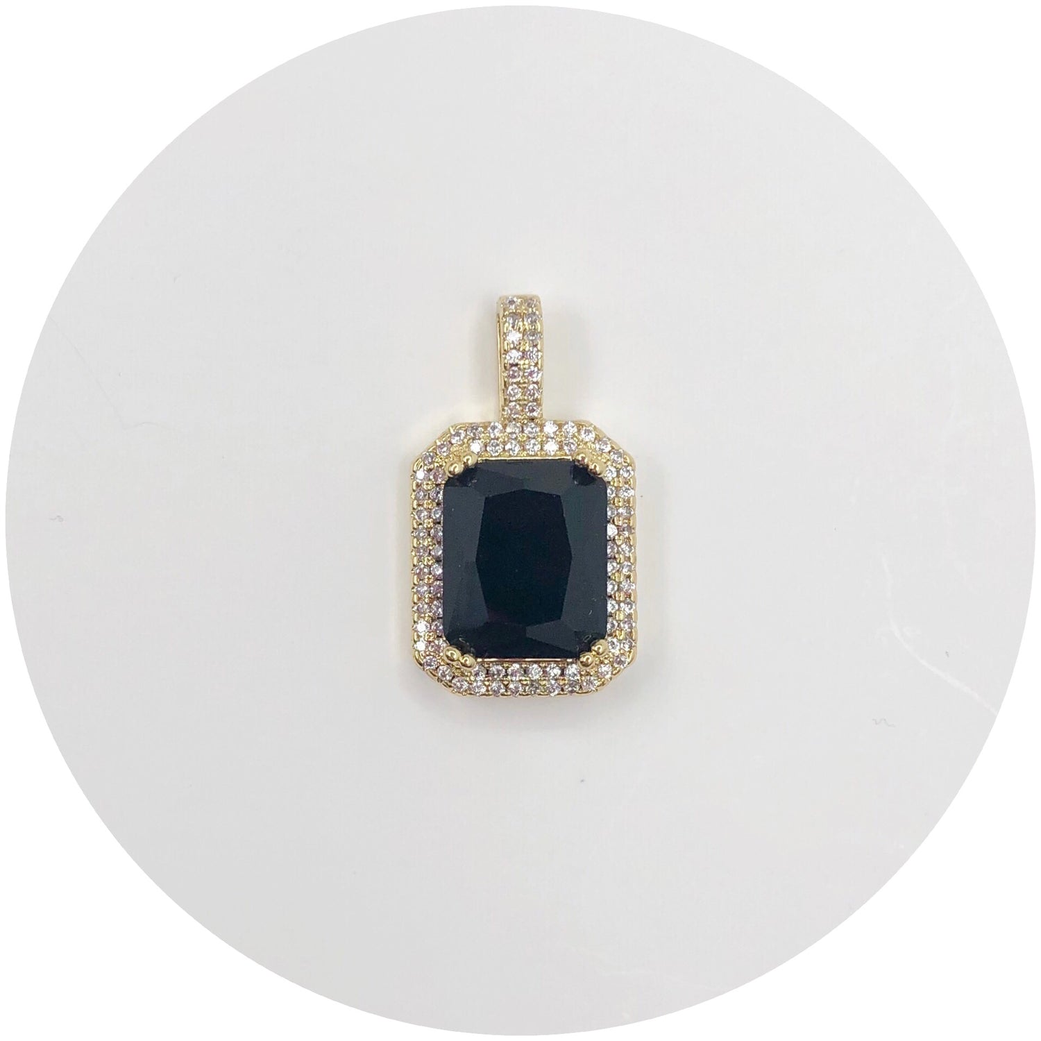 Pavé Black Hidden Gem Pendant