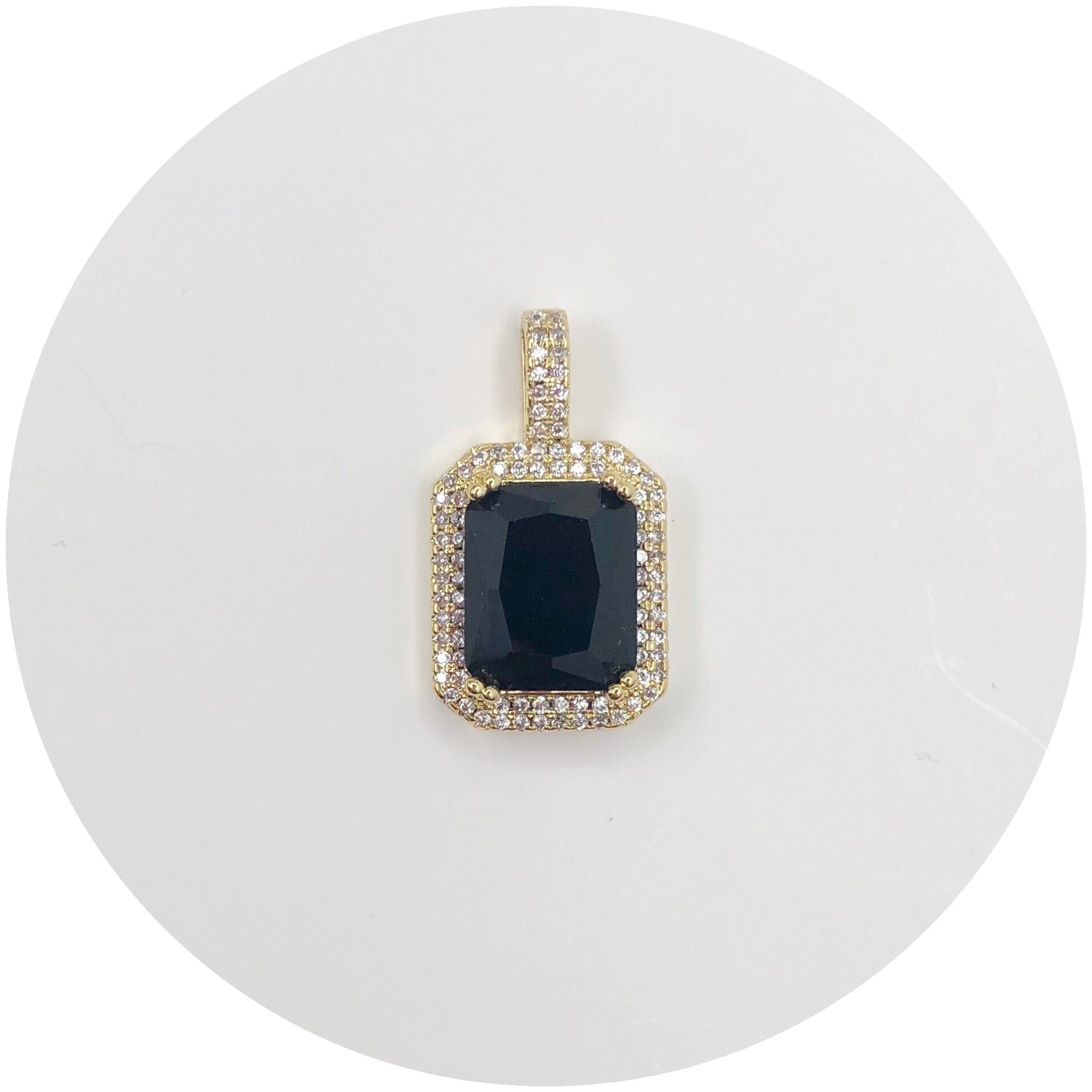Pavé Black Hidden Gem Pendant