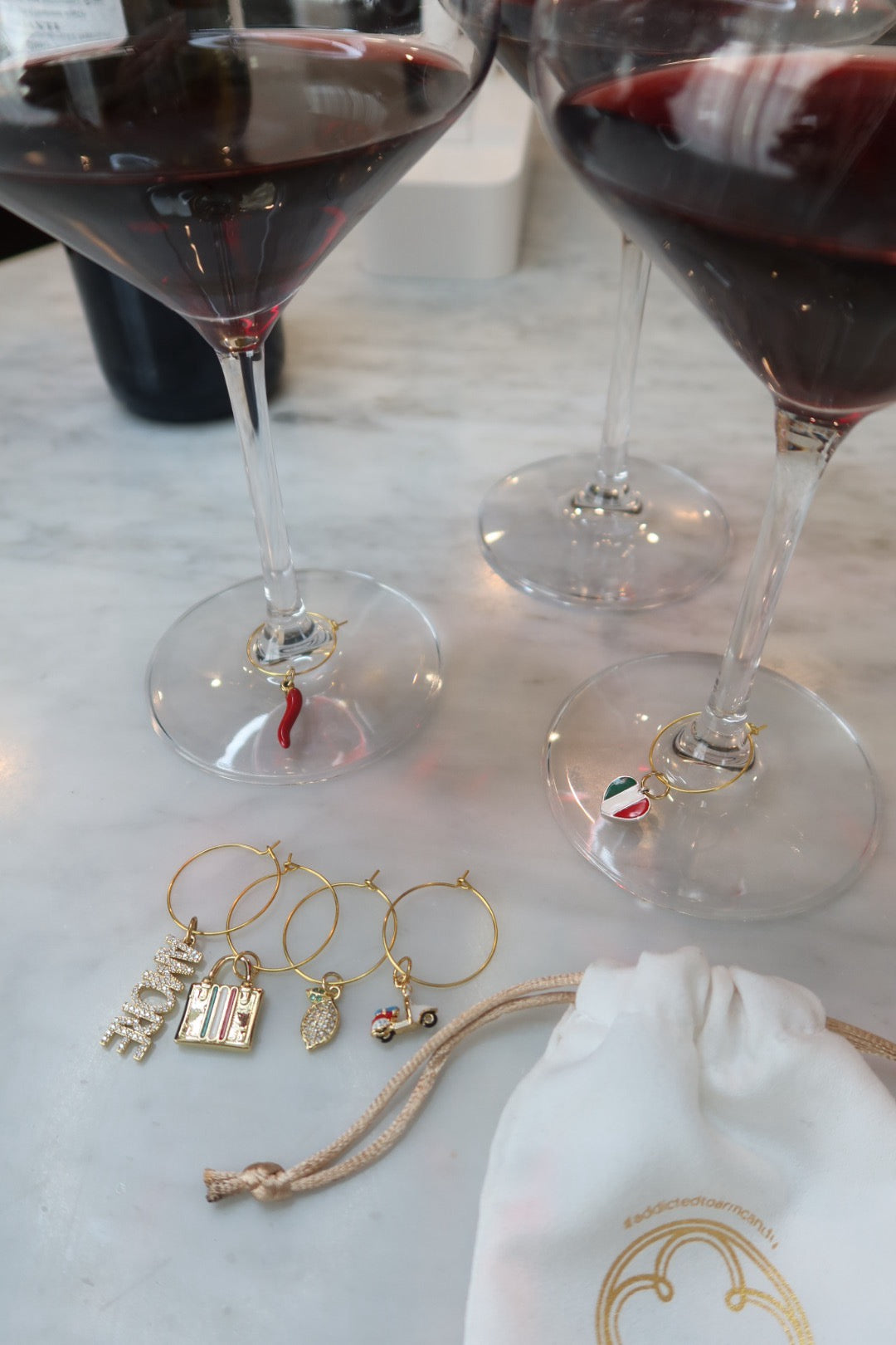 La Dolce Vita Wine Glass Marker ( Set of 6)