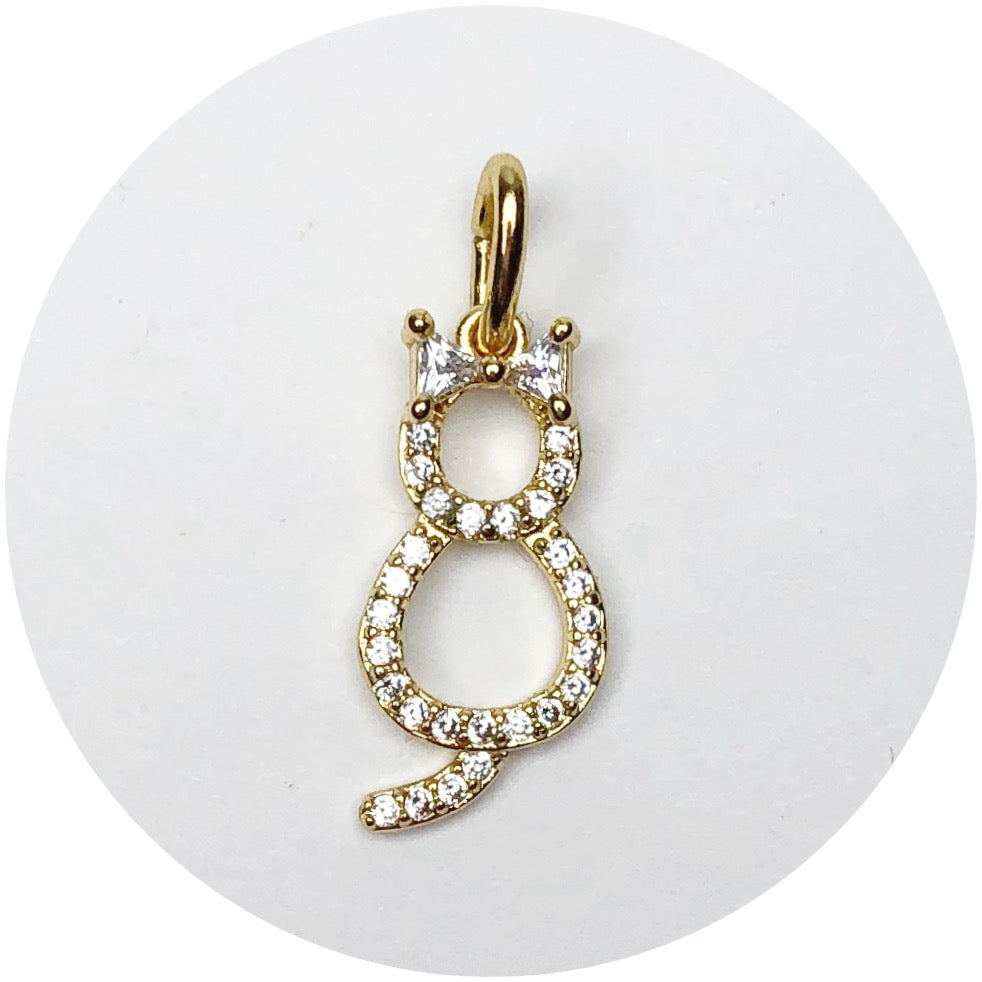 Pavé Cat Pendant