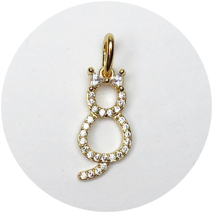 Pavé Cat Pendant