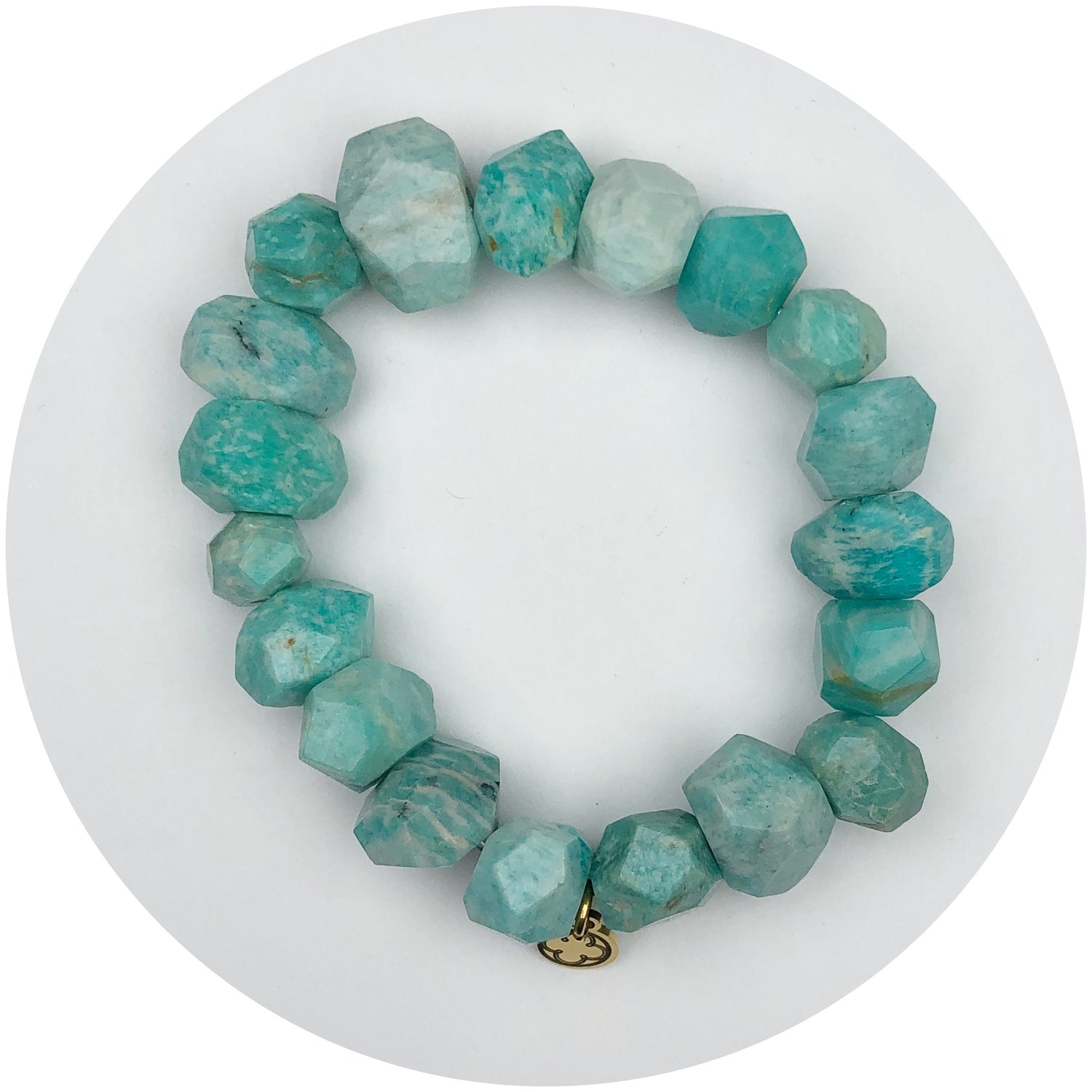 Soft Mineral Mint Nugget Bracelet