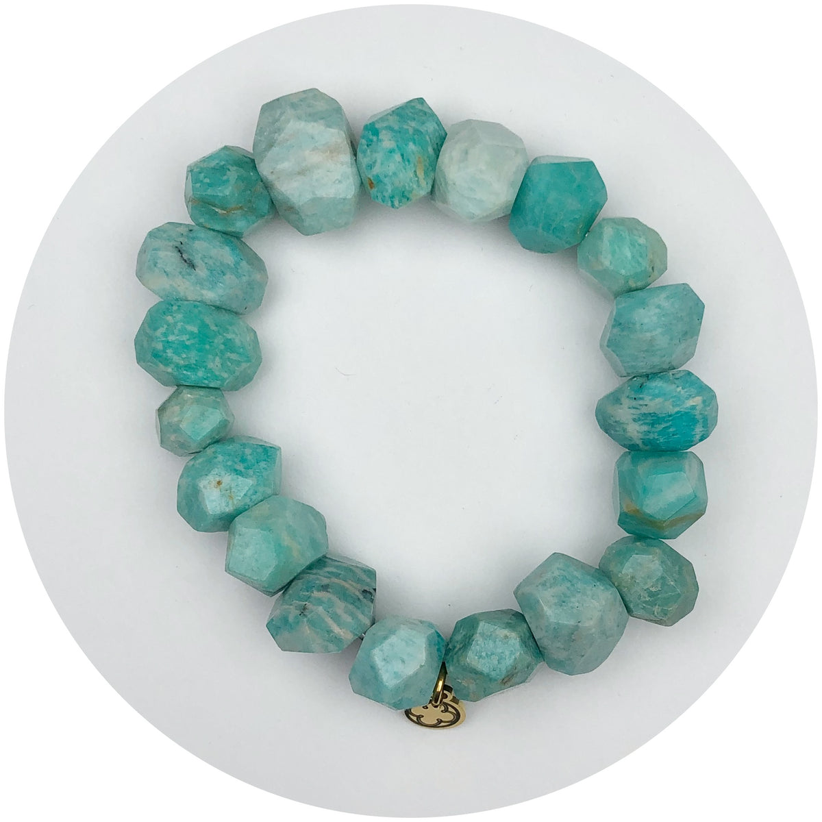 Soft Mineral Mint Nugget Bracelet
