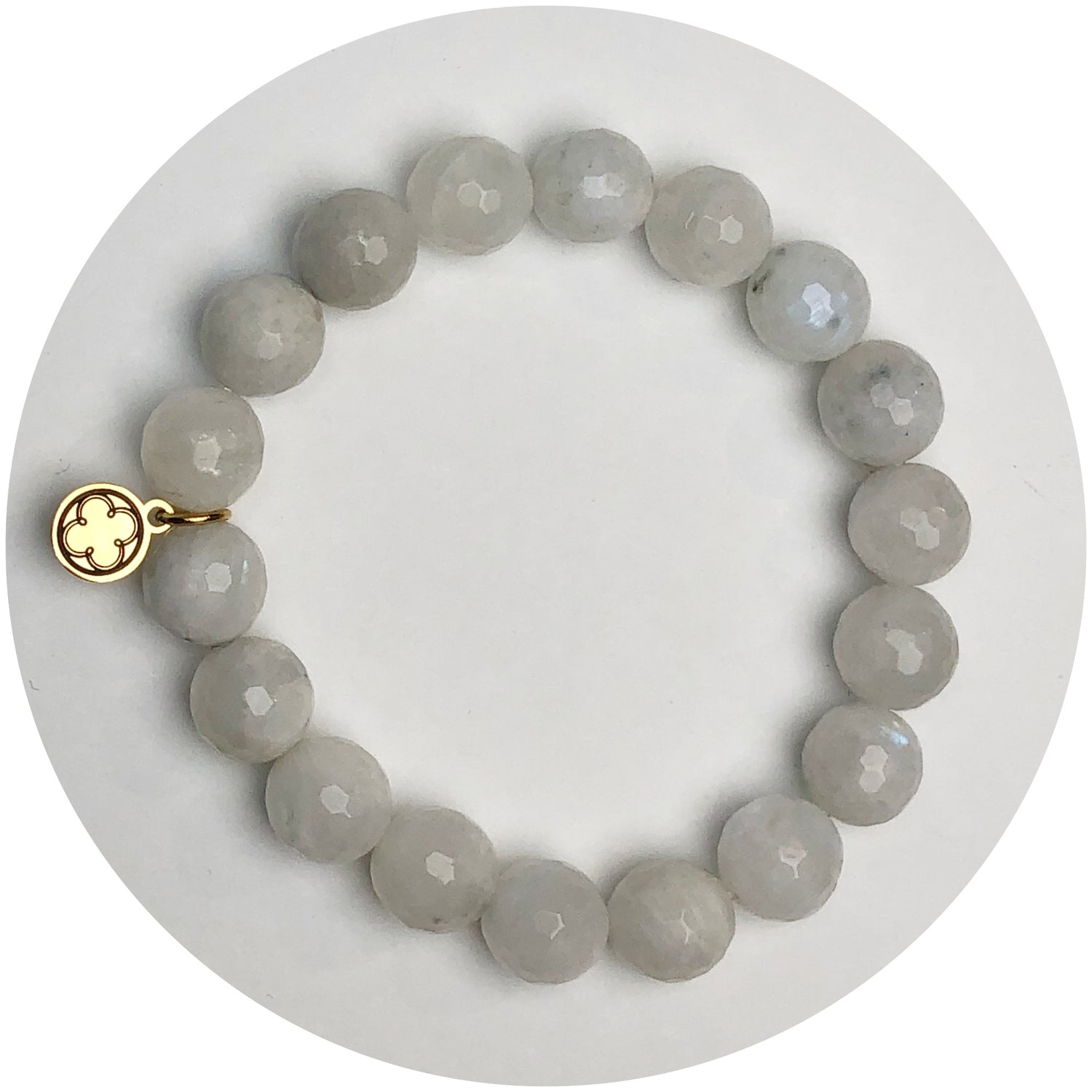 Moonstone Beaded Bracelet