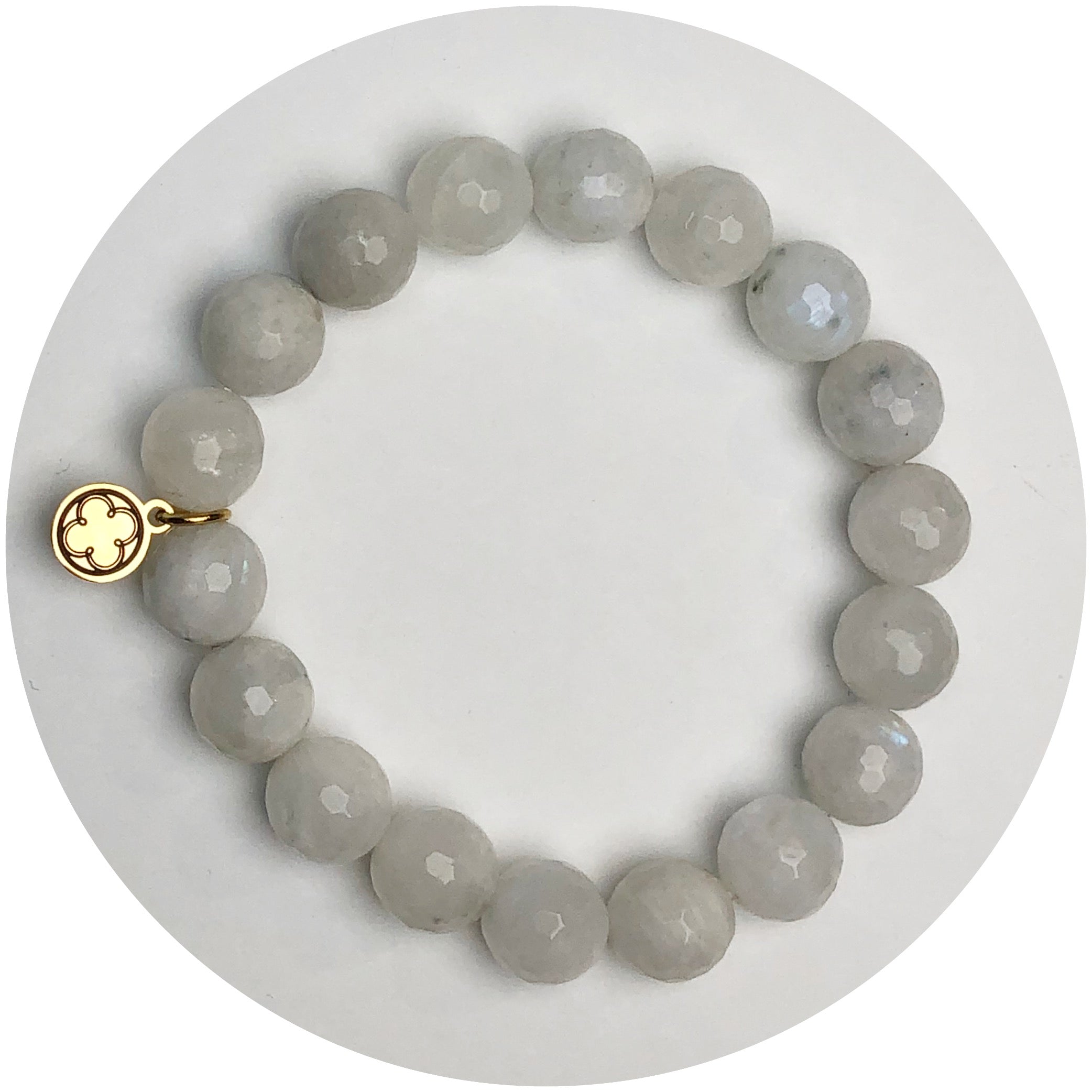 Moonstone Beaded Bracelet