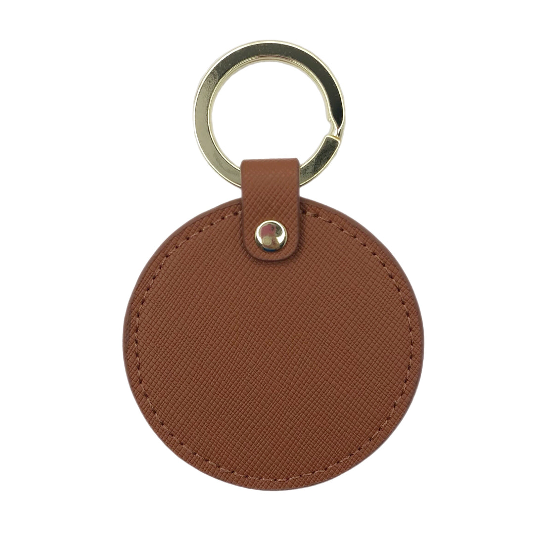 Camel Leather Key Chain