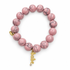 Light Pink Howlite with Pavé "Babe" Pendant - Oriana LaMarca Designs