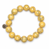Mellow Yellow Howlite Beaded Bracelet on white studio background