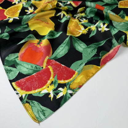 Petite Black Citrus Foulard