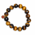 Tiger Eye Beaded Bracelet on white studio background