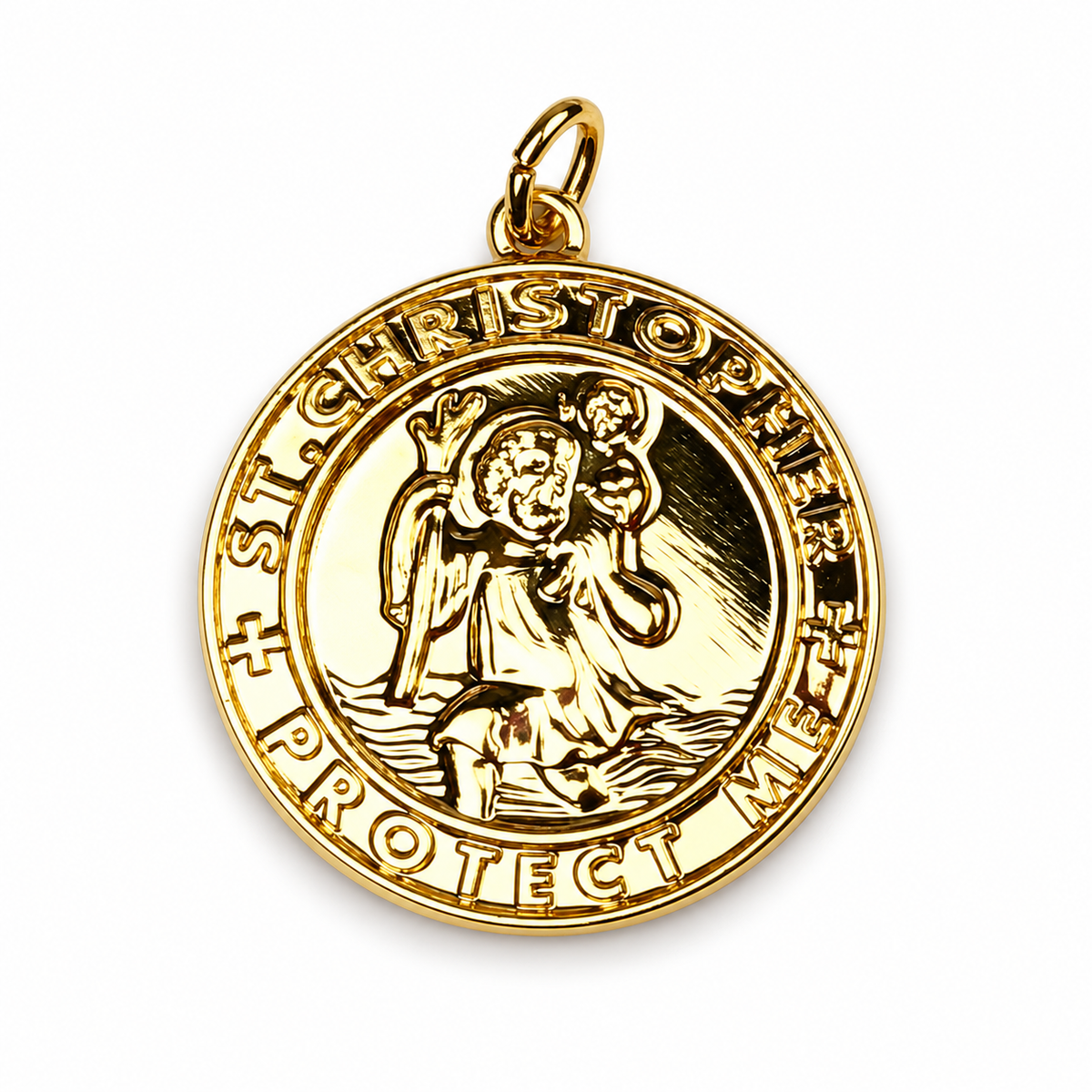 St Christopher Pendant on a white background