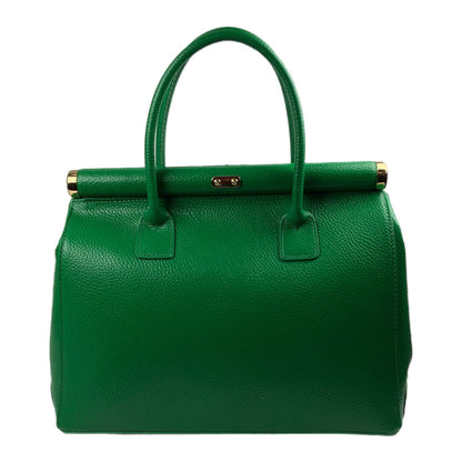 CATERINA GREEN LEATHER BAG