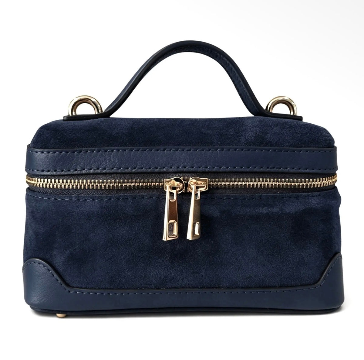 Frankie Neptune Blue Suede Handbag