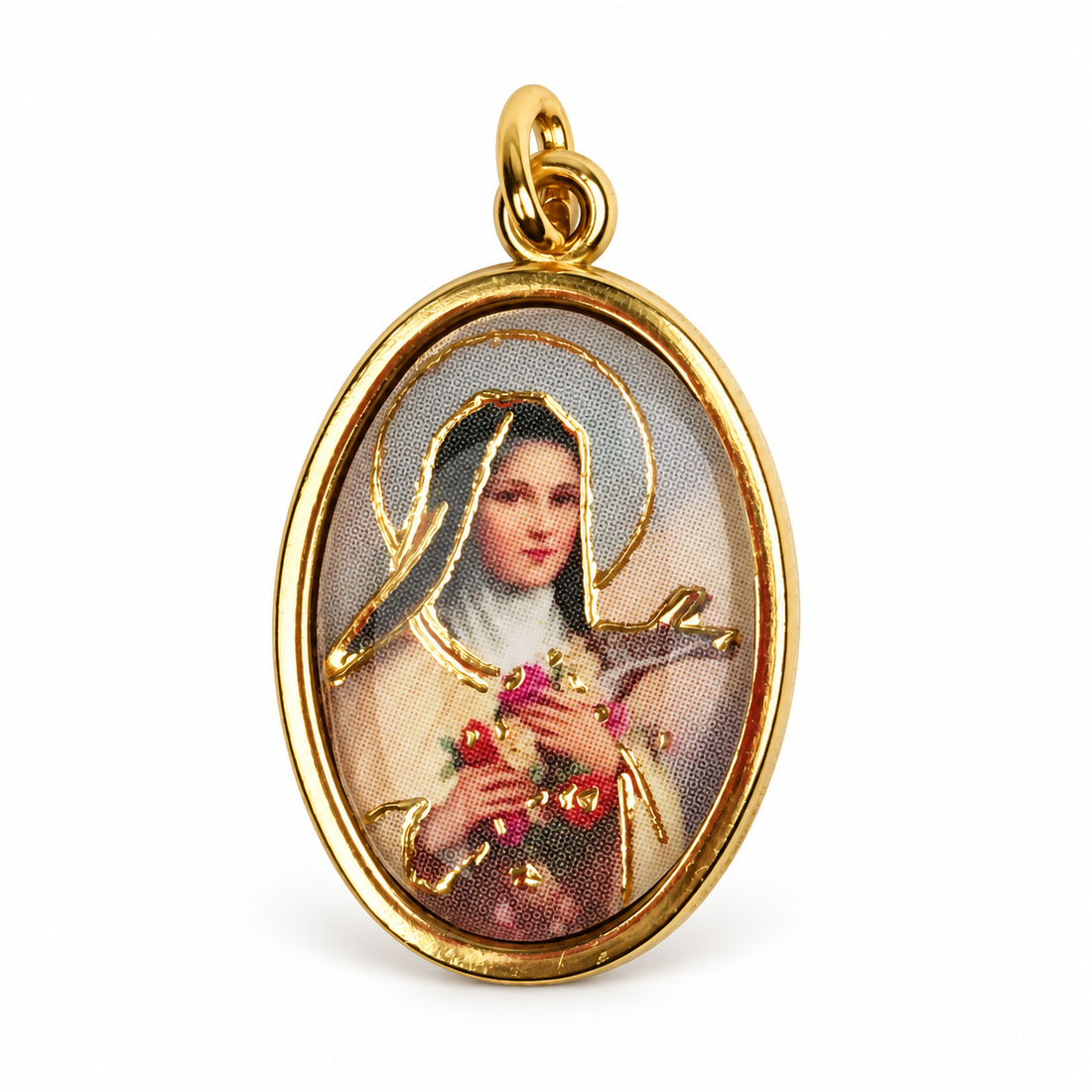 St Teresa Pendant on a white background