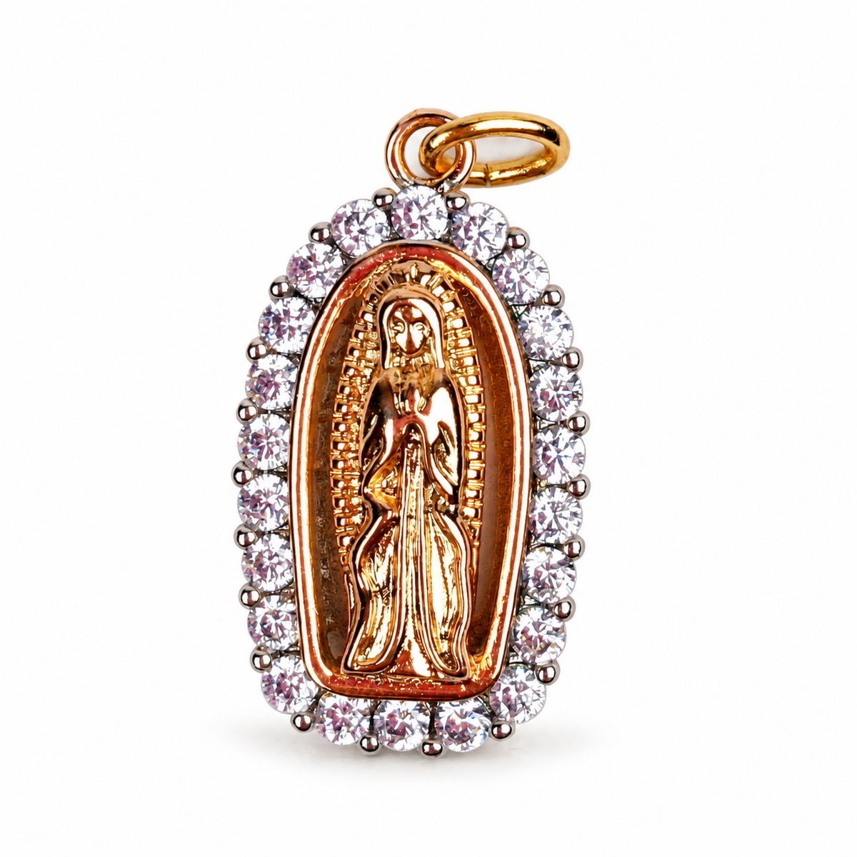 Blessed Mother Pendant on a white background