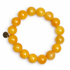 Amber Jade Beaded Bracelet on white studio background