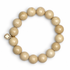 Beige Riverstone Beaded Bracelet on white studio background