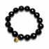 Black Onyx Beaded Bracelet on a white background