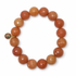 Brown Aventurine Beaded Bracelet on white studio background