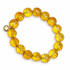 Citrine Beaded Bracelet on white studio background
