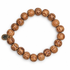 Coconut Wood Beaded Bracelet on white studio background