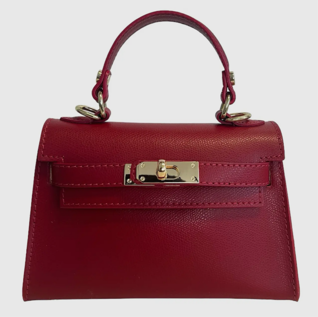 Sophie Marsala Leather Mini Bag