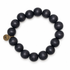 Ebony Wood Beaded Bracelet on white studio background