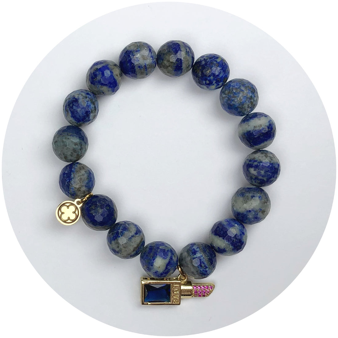 Azul Jasper with Lipstick Pendant - Oriana Lamarca LLC