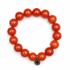 Fire Jade Beaded Bracelet on white studio background
