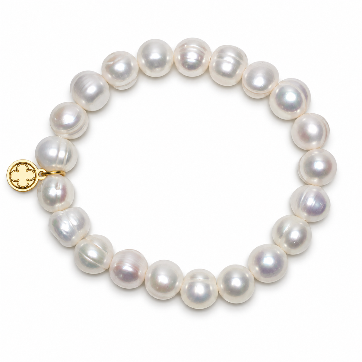 Freshwater Pearls Beaded Bracelet on white studio background