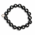 Hematite Beaded Bracelet on white studio background