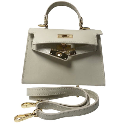 Sophie Creme Leather Handbag