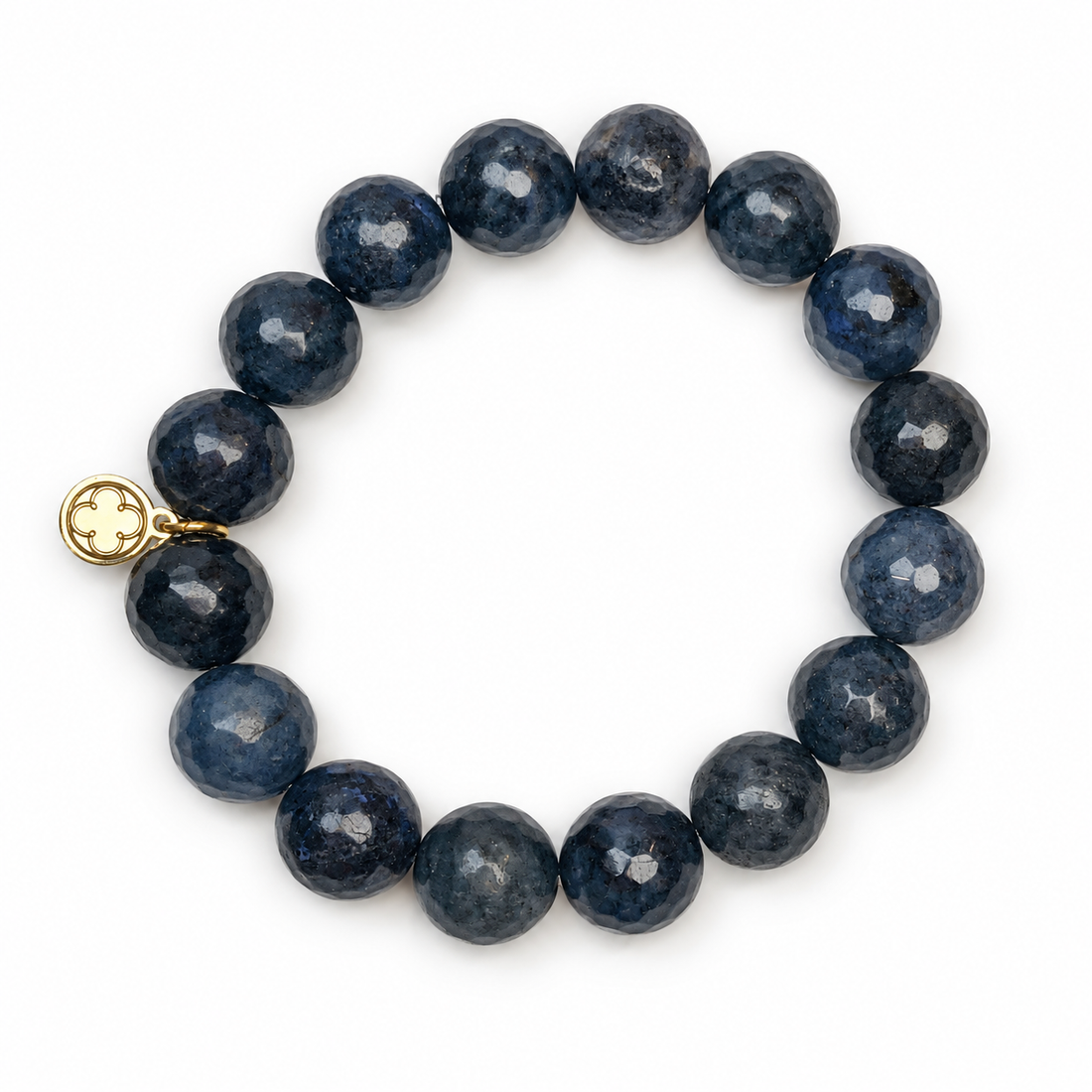 Neptune Jasper Beaded Bracelet on white studio background