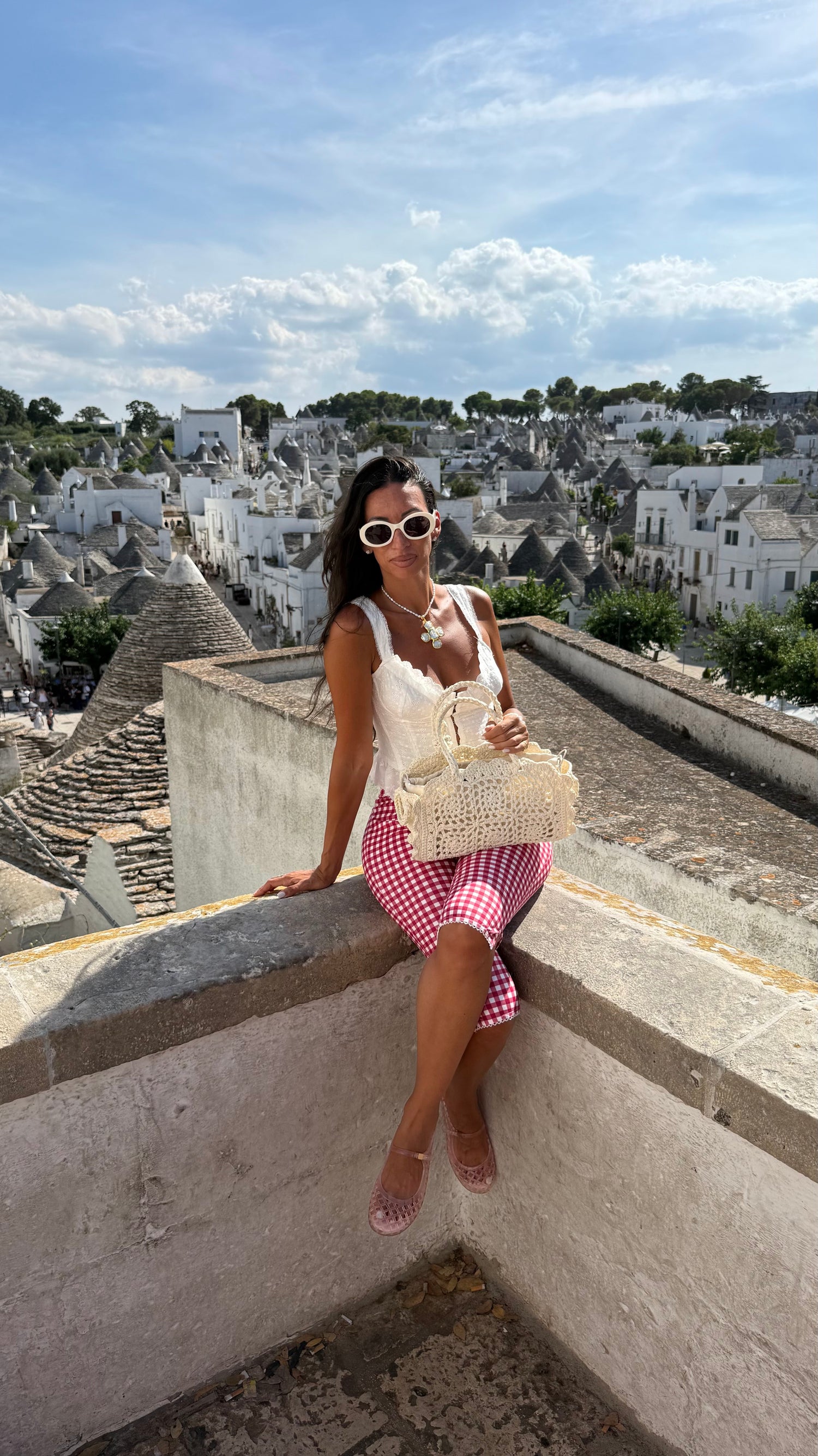 Rosetta Bianca Crochet Bag