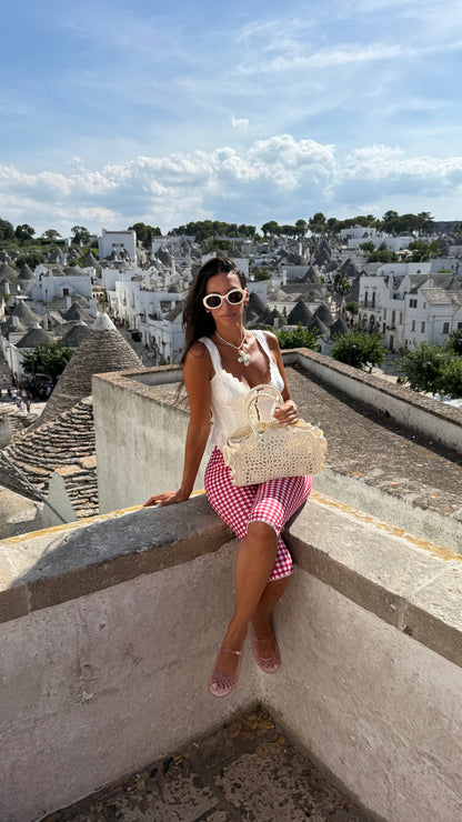 Rosetta Bianca Crochet Bag